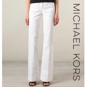 Michael Kors wide leg denim jeans